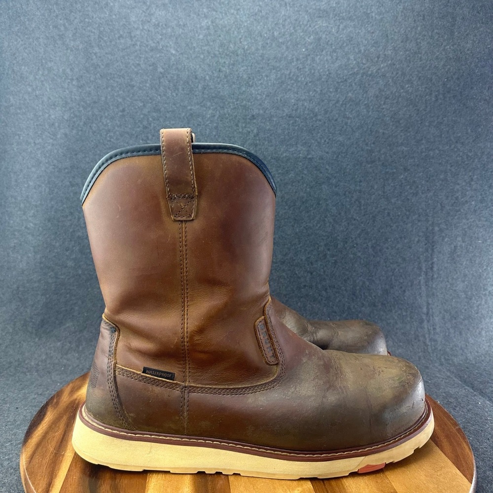 BRUNT The Bolduc Comp Toe Pull On Wellington Mens Sz 13 Work Boot Slip Resist